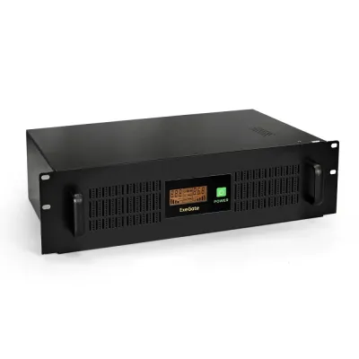 ИБП ExeGate ServerRM UNL-1500.LCD.AVR.4C13.RJ.USB.3U (1500VA/900W, LCD, AVR, 4*C13, RJ45/11, USB, батарея 12V 9Ah - 2 шт., 3U, установка в стойку, Black) <EP285776RUS>