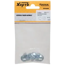 Гайка DIN1587 М10 колпачковая оцинкованная (3 шт)