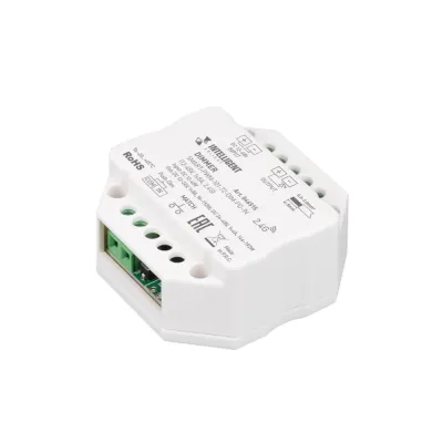 Диммер INTELLIGENT SMART-PWM-101-72-DIM-PD-IN (12-48V, 1x8A, 2.4G) (IARL, IP20 Пластик, 5 лет)