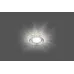 Светильник потолочный встраиваемый со светодиодной подсветкой 15LEDx2835 SMD 4000K, MR16 50W G5.3, прозрачный, хром, CD904 с драйвером в комплекте