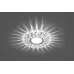 Светильник потолочный встраиваемый со светодиодной подсветкой 15LEDx2835 SMD 4000K, MR16 50W G5.3, прозрачный, хром, CD914 с драйвером в комплекте