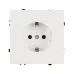 Механизм электрической розетки SCT-NOBE-MEU1-SFPL-WH 230V, 16A, Белый, 1 пост