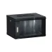 Шкаф настенный 19' TERACOM PRO 9U 600х450 мм дверь стеклянная с замком-ручкой чёрный