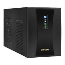 ИБП ExeGate SpecialPro UNB-3000.LED.AVR.2SH.4C13.RJ.USB (3000VA/1800W,LED, AVR,2*Schuko+4*C13,RJ45/11,USB, батарея 12V 9Ah - 4 шт., металлический корпус, Black)