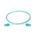 Патч-корд оптический HD, OM3, 2х50/125, дуплекс LC - дуплекс LC, UNIBOOT PUSH-PULL, 1 м
