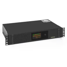 ИБП ExeGate ServerRM UNL-1000.LCD.AVR.2SH.3C13.USB.2U (1000VA/650W, Color LCD, AVR, 2*Schuko+3*C13, USB, батарея 12V 7.2Ah - 2 шт., 2U, установка в стойку, Black)