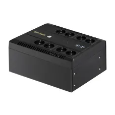 ИБП ExeGate NEO NNB-1000.LED.AVR.8SH.CH (1000VA/650W, LED, AVR, 8*Schuko, 4*USB-порта для зарядки, батарея 12V 9Ah, Black)