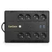 ИБП ExeGate NEO NNB-1000.LED.AVR.8SH.CH (1000VA/650W, LED, AVR, 8*Schuko, 4*USB-порта для зарядки, батарея 12V 9Ah, Black)
