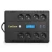 ИБП ExeGate NEO Smart LHB-1000.LCD.AVR.8SH.CH.RJ.USB (1000VA/650W, LCD, AVR, 8*Schuko, RJ45/11, USB, 4*USB-порта для зарядки, батарея 12V 9Ah, Black)