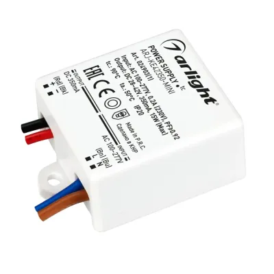 Блок питания ARJ-KE42350-MINI (15W, 350mA, PFC) (IP20 Пластик, 5 лет)