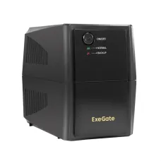 ИБП ExeGate SpecialPro UNB-500.LED.AVR.2SH (500VA/300W, LED, AVR, 2*Schuko, батарея 12V 4.5Ah, Black) <EX294612RUS>
