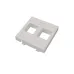 Адаптер Mosaic 45х45 мм для модуля Keystone, 2 порта, белый