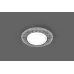 Светильник встраиваемый со светодиодной подсветкой 20LEDx2835 SMD 4000K, 15W GX53, без лампы, прозрачный, хром, CD4022 с драйвером в комплекте