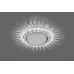 Светильник встраиваемый со светодиодной подсветкой 20LEDx2835 SMD 4000K, 15W GX53, без лампы, прозрачный, хром, CD4022 с драйвером в комплекте