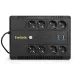 ИБП ExeGate NEO NNB-650.LED.AVR.8SH.CH (650VA/360W, LED, AVR, 8*Schuko, 4*USB-порта для зарядки, батарея 12V 7.2Ah, Black) <EX295011RUS>