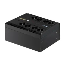 ИБП ExeGate NEO NNB-850.LED.AVR.8SH.CH (850VA/510W, LED, AVR, 8*Schuko, 4*USB-порта для зарядки, батарея 12V 9Ah, Black)
