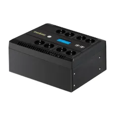 ИБП ExeGate NEO Smart LHB-850.LCD.AVR.8SH.CH.RJ.USB (850VA/510W, LCD, AVR, 8*Schuko, RJ45/11, USB, 4*USB-порта для зарядки, батарея 12V 9Ah, Black)