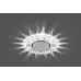 Светильник встраиваемый со светодиодной подсветкой 20LEDx2835 SMD 4000K, 15W GX53, без лампы, прозрачный, хром, CD4024 с драйвером в комплекте