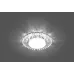 Светильник встраиваемый со светодиодной подсветкой 20LEDx2835 SMD 4000K, 15W GX53, без лампы, прозрачный, хром, CD4025 с драйвером в комплекте
