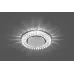 Светильник встраиваемый со светодиодной подсветкой 20LEDx2835 SMD 4000K, 15W GX53, без лампы, прозрачный, хром, CD4027 с драйвером в комплекте