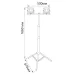 Прожектор на штативе, 2x30W 6400К 220V черный IP65 , LL-502