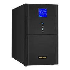 ИБП (инвертор, синус, для котла) ExeGate SineTower SZ-5000.LCD.AVR.2SH.1C13.T.RJ.USB (5000VA/4000W, чистая синусоида, LCD дисплей, AVR, 2*Schuko+1*C13+клеммы, RJ45/11, USB, линейно-интерак