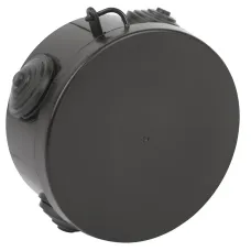 Распаячная коробка ЭРА KOR-85-40-4g-B открытой установки черная 85х40мм с гермовводами 4 вх. IP54