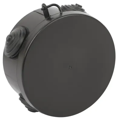 Распаячная коробка ЭРА KOR-85-40-4g-B открытой установки черная 85х40мм с гермовводами 4 вх. IP54