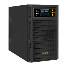 ИБП On-line ExeGate PowerExpert TL-3000.96V.LCD.AVR.3SH.USB.RS232.SNMP (3000VA/3000W, On-Line, PF=1, LCD, 3*Schuko, RS232, USB, SNMP-slot, батарея 12V 7.2Ah - 8шт, возможность подключения до 4 внешних батар