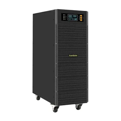 ИБП On-line ExeGate PowerExpert TL-575-6kVA.240V.LCD.AVR.T.USB.RS232.SNMP (6000VA/6000W, On-Line, PF=1, LCD, клеммы, RS232, USB, SNMP-slot, батарея 12V 7.2Ah -20шт, возможность подключения до 4 внешних ба