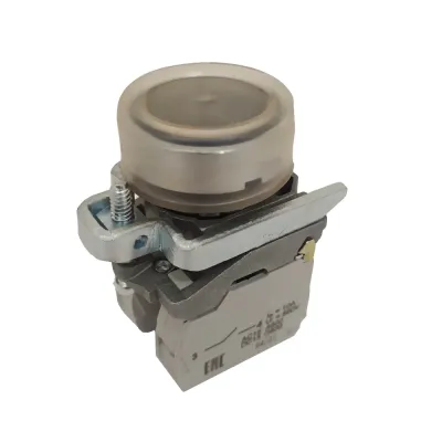 Кнопка КМЕ4210мС-черный-1но+0нз-цилиндр-IP65