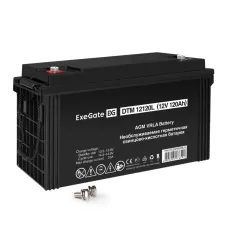 Аккумуляторная батарея ExeGate DTM 12120L-М8 (12V 120Ah, болт М8)