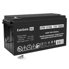 Аккумуляторная батарея ExeGate DTM 12150L-М8 (12V 150Ah, болт М8)