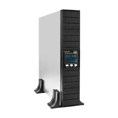 ИБП On-line ExeGate PowerExpert ULS-3000.LCD.AVR.6C13.USB.RS232.SNMP.BC.2U (3000VA/3000W, On-Line, PF=1, LCD, 6*C13, RS232, USB, SNMP-slot, батарея 12V 7.2Ah - 6шт, батарейный коннектор, подключение до 4 вне