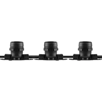 Гирлянда 230V 100 E27 черный, шаг 50cm, IP 65, 50м +1,5м шнур, CL50-50