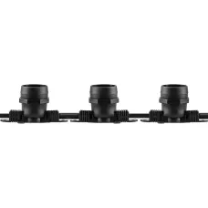 Гирлянда 230V 200 E27 черный, шаг 50cm, IP 65, 100м +1,5м шнур, CL50-100