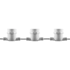 Гирлянда 230V 10 E27 белый, шаг 50cm, IP 65, 8м (3м сетевой шнур) CL50-8