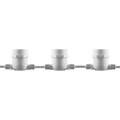 Гирлянда 230V 20 E27 белый, шаг 50cm, IP 65, 13м (3м сетевой шнур), CL50-13