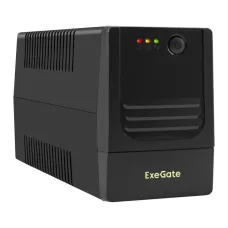 ИБП ExeGate Power NB-1000.LED.AVR.4C13 (1000VA/650W, LED, AVR, 4*C13, батарея 12V 9Ah, Black)