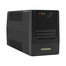 ИБП ExeGate Power NB-600.LED.AVR.2SH (600VA/360W, LED, AVR, 2*Schuko, батарея 12V 7.2Ah, Black)