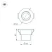 Светильник светодиодный LTM-R52WH 3W Day White 30deg IP40 металл 3 года
