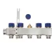 Комплект коллекторов SSM-6RF set с расходомерами и кронштейнами, 6 контуров