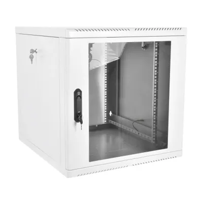 Шкаф телекоммуникационный настенный разборный 15U (600x650) съемные стенки, дверь стекло