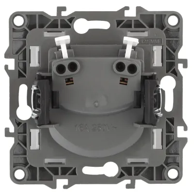 12-2105-15 ЭРА Розетка 2P, 16A-250В, IP20, Эра12, перламутр (10/100/3000)