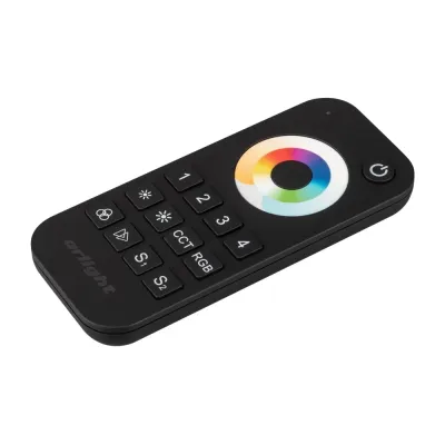 Пульт SMART-R22-MULTI Black 4 зоны, 2.4G ARL, IP20 пластик, 5 лет