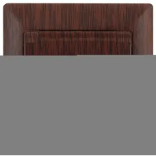 Розетка Intro Solo 4-203-10 с заземлением 2P+E Schuko с крышкой, 16А-250В, IP20, СУ, венге