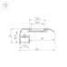 Профиль STAIR-W65-2000 ANOD BLACK (ARL, алюминий)