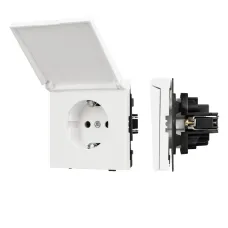 Механизм розетки влагозащищённый SCT-TENDO-MCP-SFPL-WH 230V, 16A, Белый, 1 пост