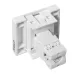 Розетка RJ45, категории 6 (ширина 2 модуля)