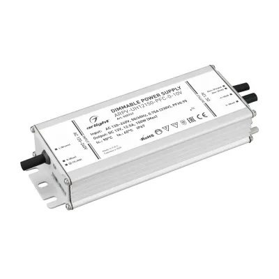 Блок питания ARPV-UH12150-PFC-0-10V (12V, 12.5A, 150W) ( IP67 Металл, 7 лет)